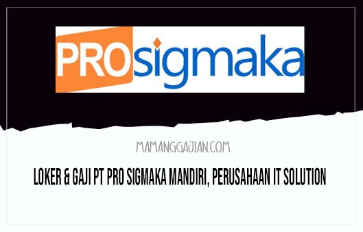 Loker & Gaji PT Pro Sigmaka Mandiri, Perusahaan IT Solution