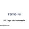 Gaji PT Toyo Ink Indonesia 2024